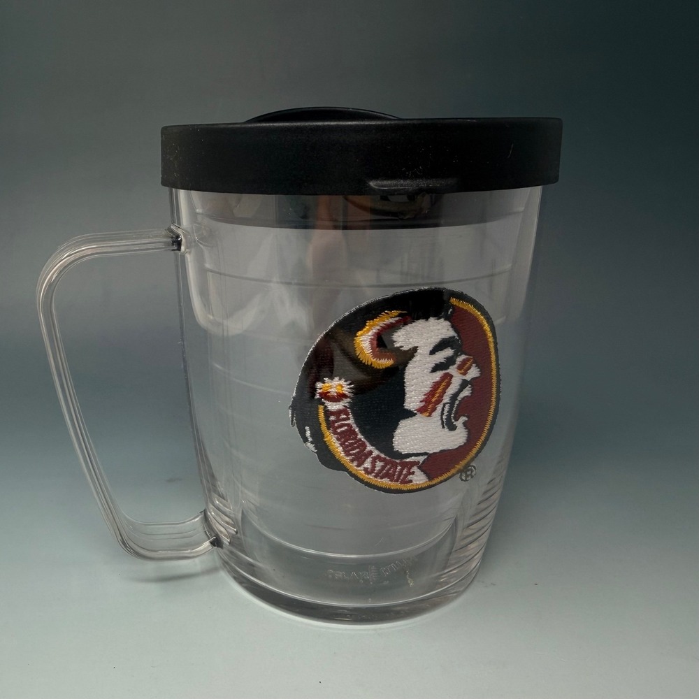 Tervis Tumbler Florida State Seminoles 17oz Insulated Mug with Lid FSU Clear